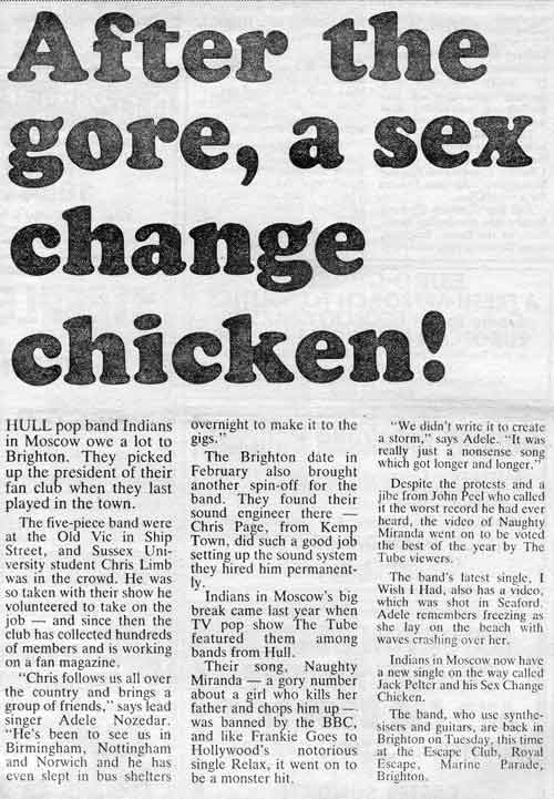 After the gore, a sex change chicken!
